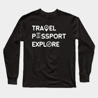 Travel Passport Explore Long Sleeve T-Shirt